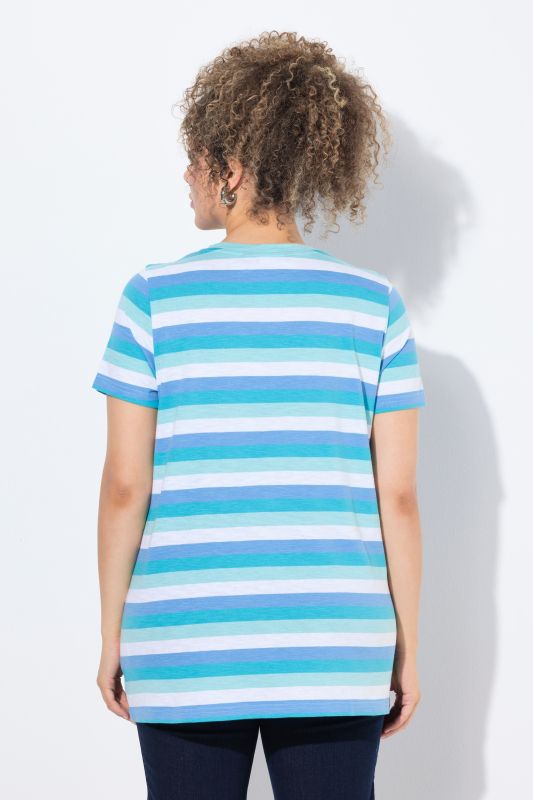 Striped Sun Patch Short Sleeve Tee