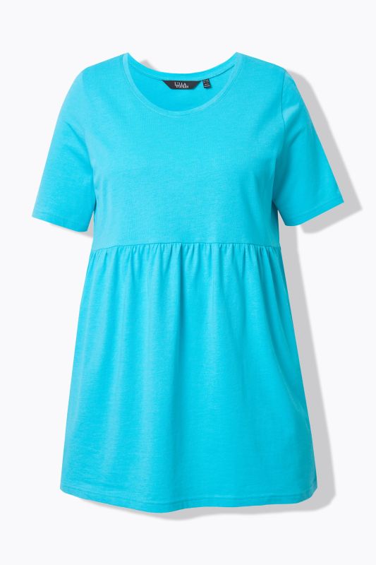 Short Sleeve Empire Waist Knit Tunic