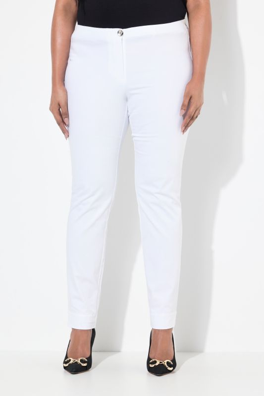 Stretch Fit Elastic Waist Chino Pants