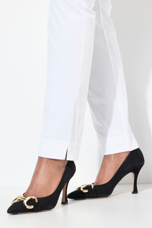 Stretch Fit Elastic Waist Chino Pants