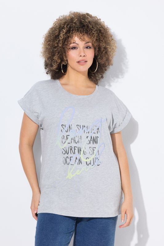 Long Beach Lettering Cap Sleeve Tee