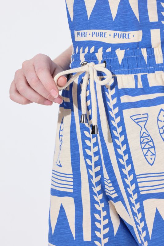 Eco Cotton Fish Print Shorts