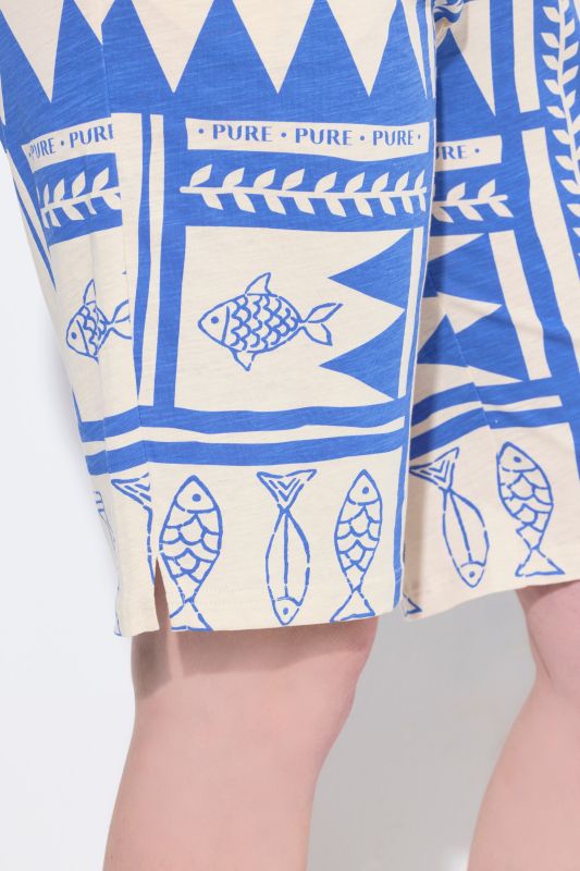 Eco Cotton Fish Print Shorts