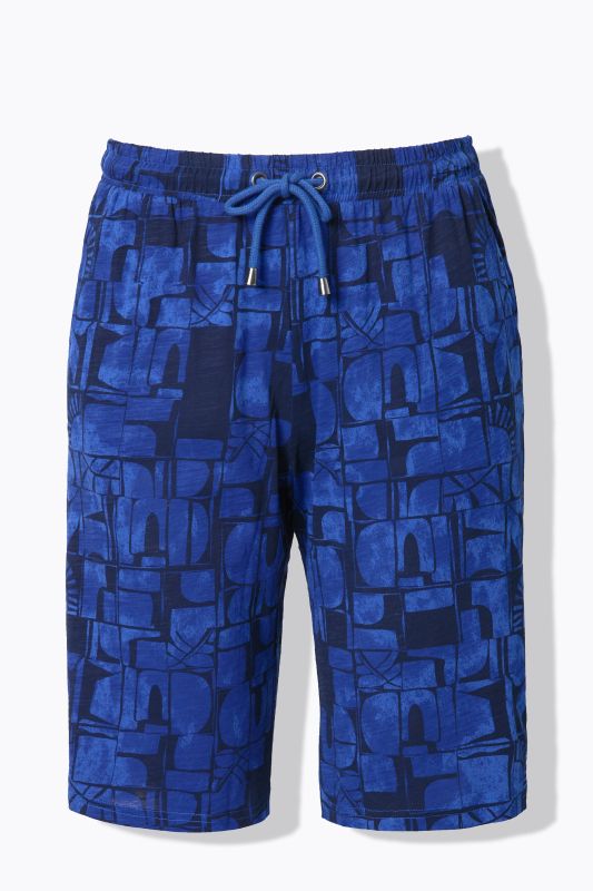 Eco Cotton Abstract Print Elastic Waist Shorts