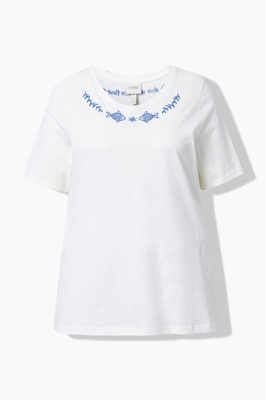 Eco Cotton Fish Embroidery Short Sleeve Tee