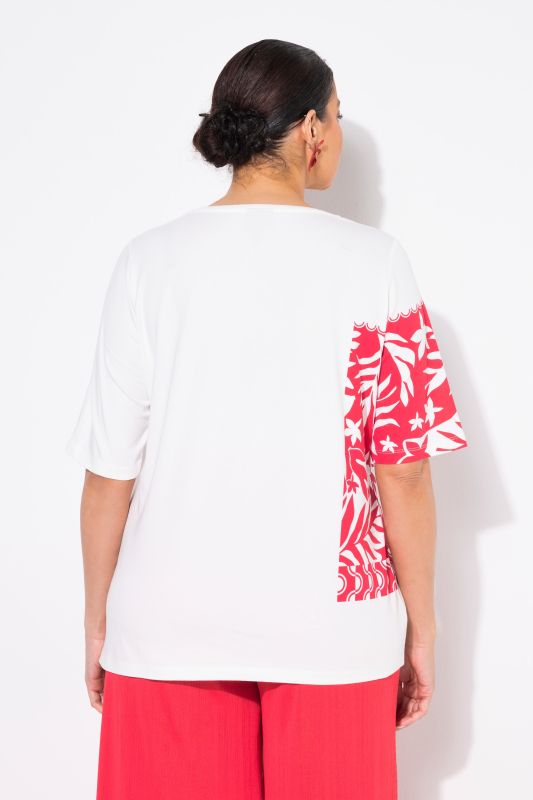 Leaf Print Short Sleeve Tee