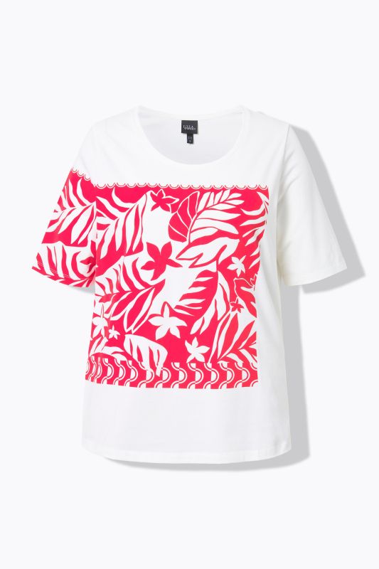 Leaf Print Short Sleeve Tee
