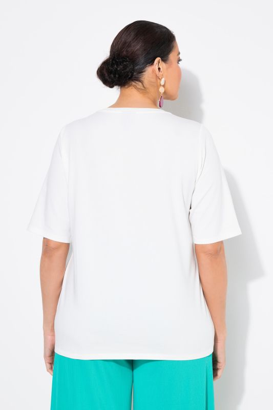 Flower Lettering Short Sleeve Graphic Tee