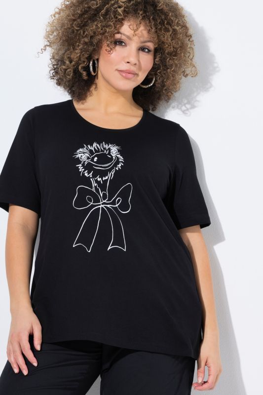 Ostrich Print Short Sleeve Tee