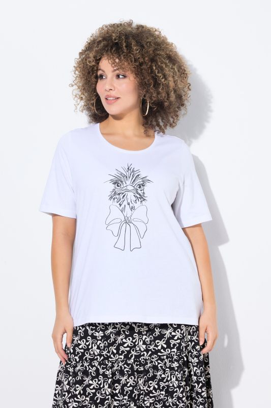 Ostrich Print Short Sleeve Tee