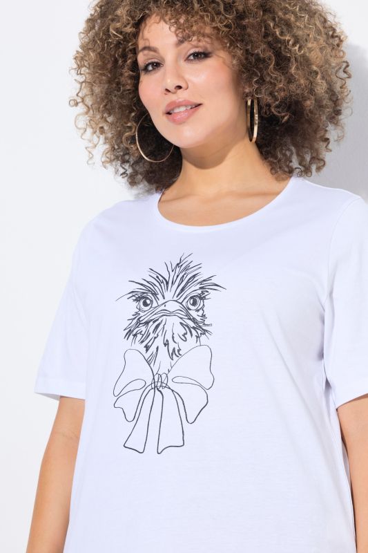 Ostrich Print Short Sleeve Tee