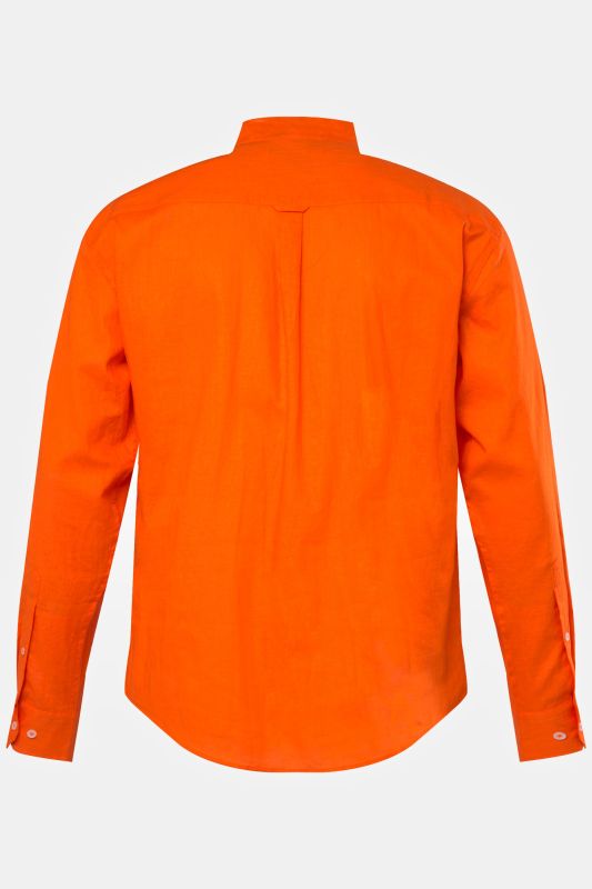 Long Sleeve Linen Blend Shirt