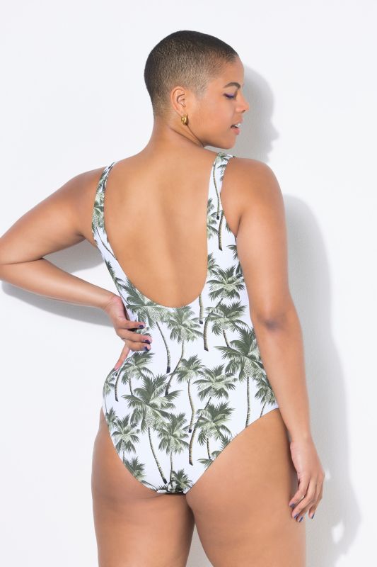 Palm Tree Print Swimsuit