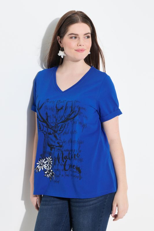 Nature Love Short Sleeve V-Neck Tee