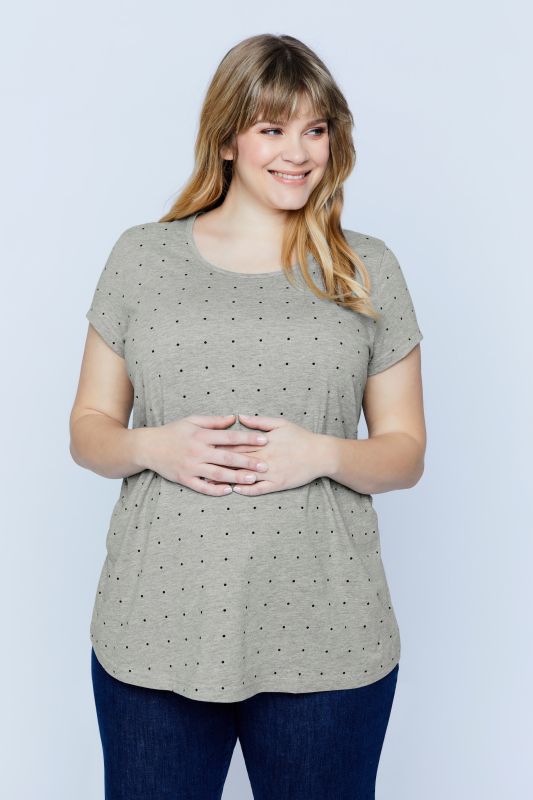 Bellieva 2 Pack Dot Print Cotton Tees