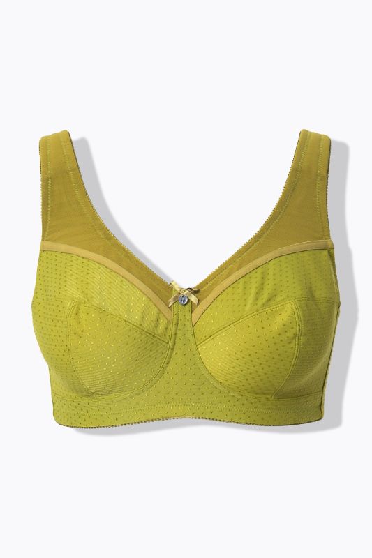 Jacquard Dot Wirefree Kelly Fit Support Bra