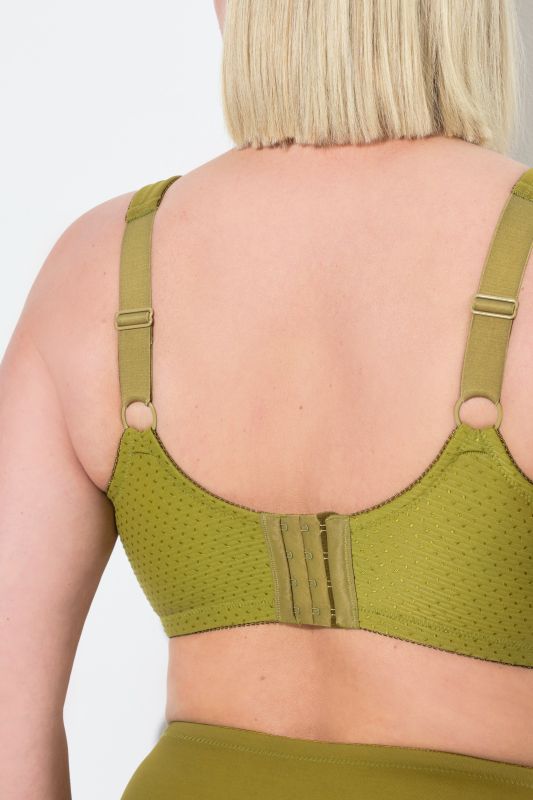 Jacquard Dot Wirefree Kelly Fit Support Bra