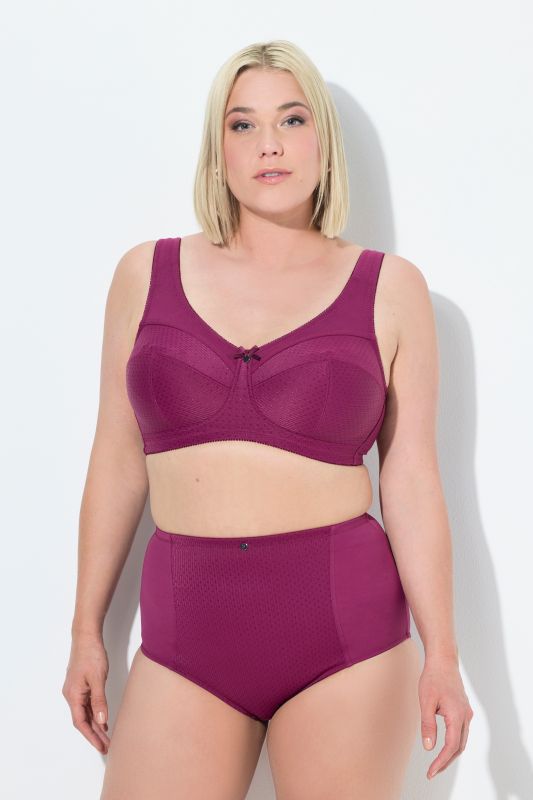 Jacquard Dot Wirefree Kelly Fit Support Bra