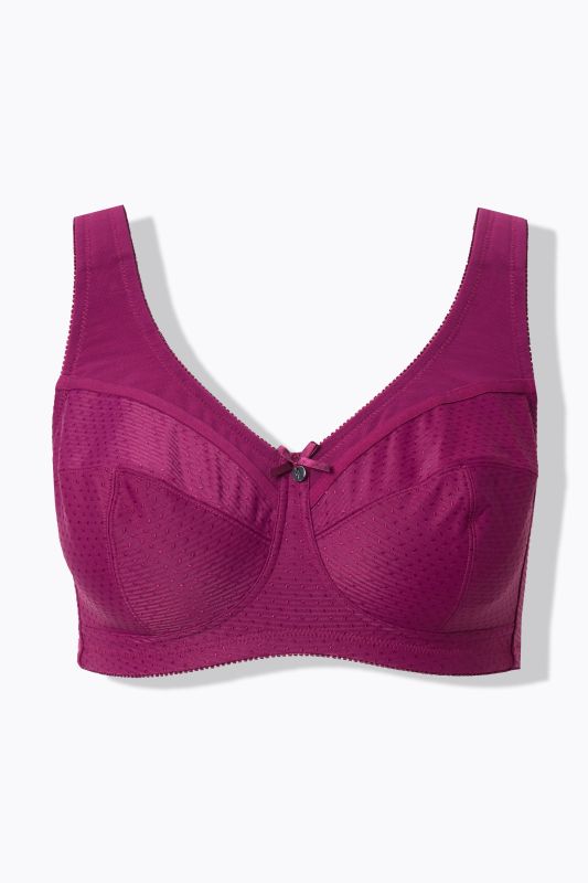 Jacquard Dot Wirefree Kelly Fit Support Bra