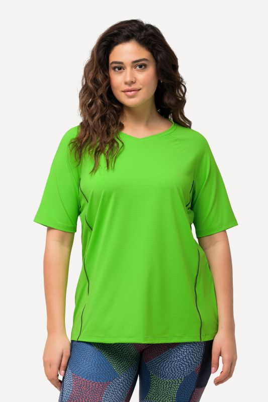 Piping Accent Functional UVP 50+ Stretch Knit Top