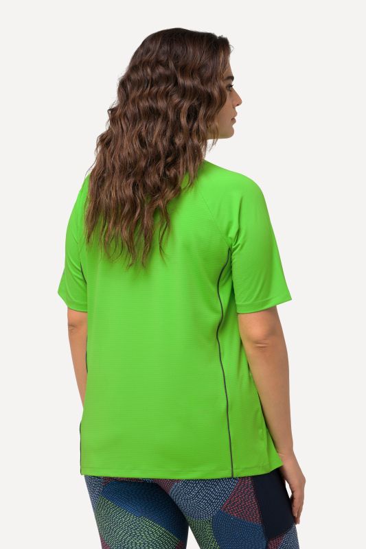 Piping Accent Functional UVP 50+ Stretch Knit Top
