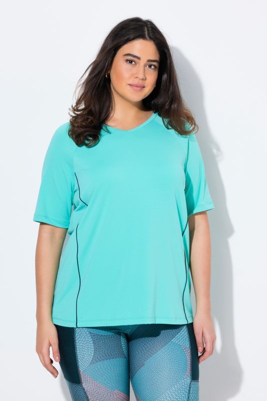 Piping Accent Functional UVP 50+ Stretch Knit Top