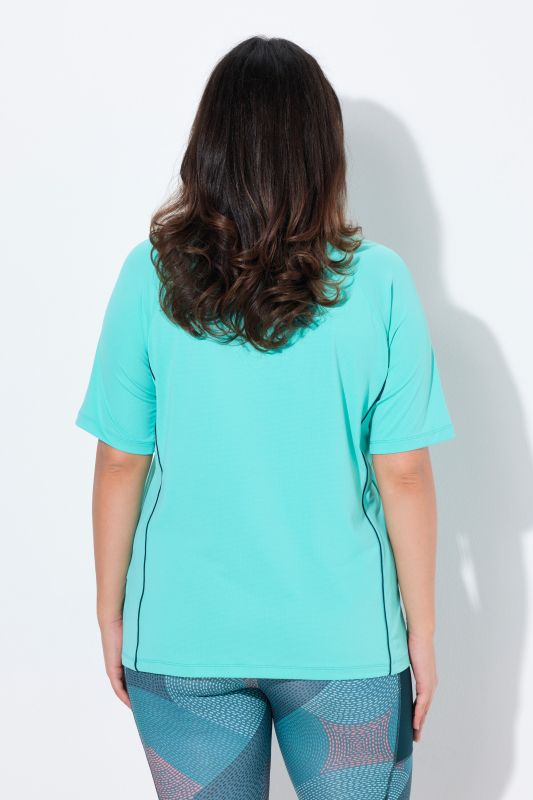 Piping Accent Functional UVP 50+ Stretch Knit Top
