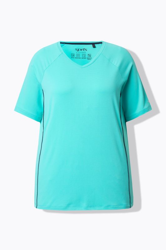 Piping Accent Functional UVP 50+ Stretch Knit Top