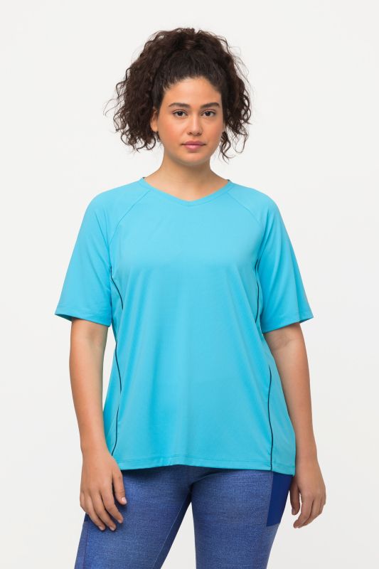 Piping Accent Functional UVP 50+ Stretch Knit Top