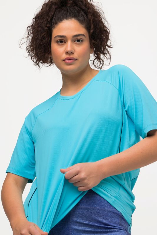 Piping Accent Functional UVP 50+ Stretch Knit Top