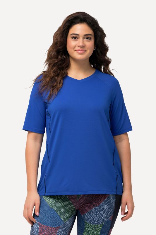 Piping Accent Functional UVP 50+ Stretch Knit Top