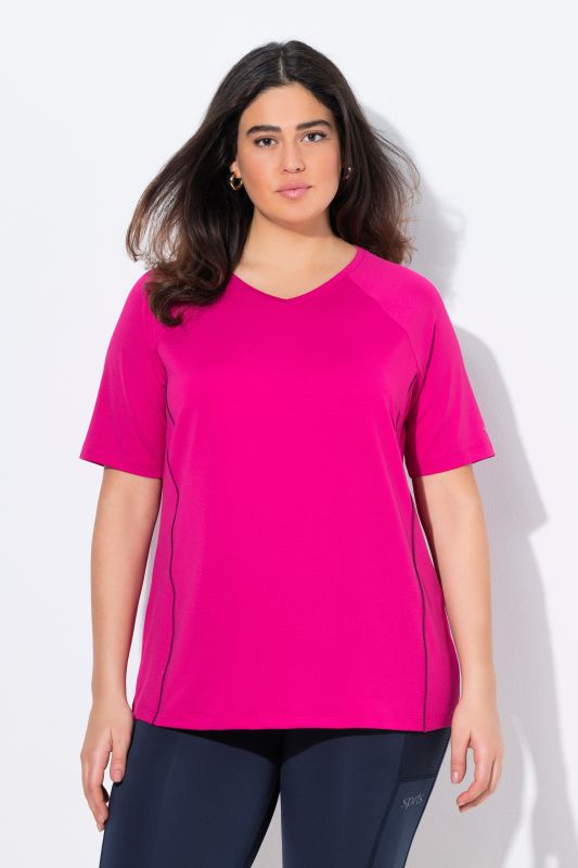 Piping Accent Functional UVP 50+ Stretch Knit Top