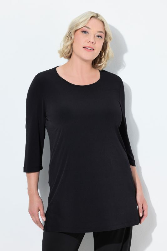 Matte Jersey Round Neck Tunic