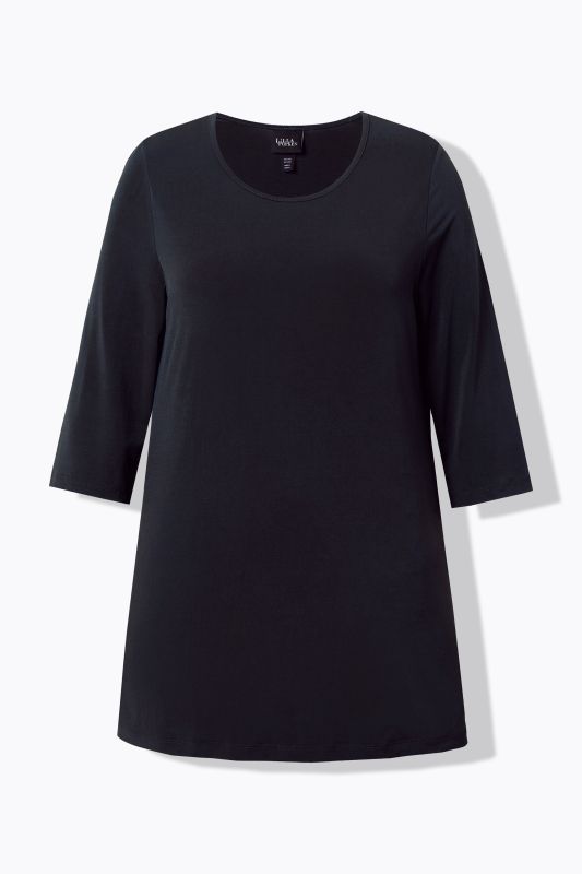 Matte Jersey Round Neck Tunic