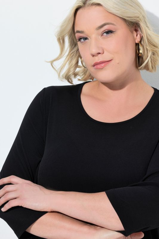 Matte Jersey Round Neck Tunic