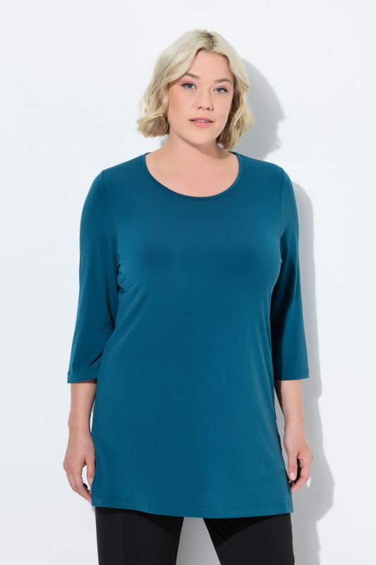 Matte Jersey Round Neck Tunic