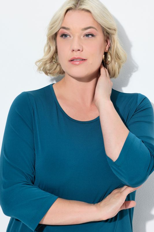 Matte Jersey Round Neck Tunic