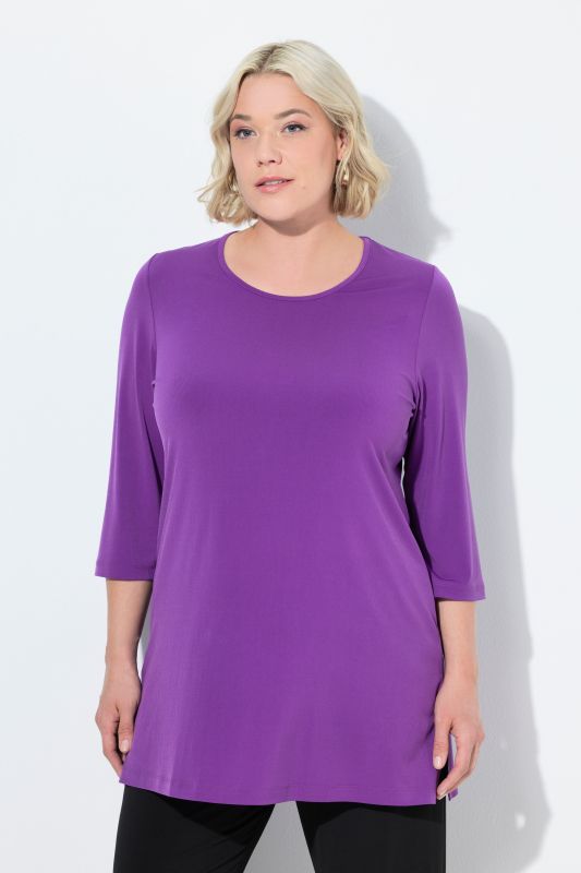 Matte Jersey Round Neck Tunic