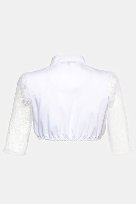 Square Neck Lace Sleeve Dirndl Blouse