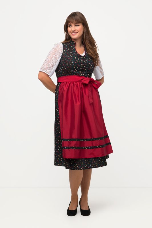 Lace Detail Short Sleeve Dirndl Blouse