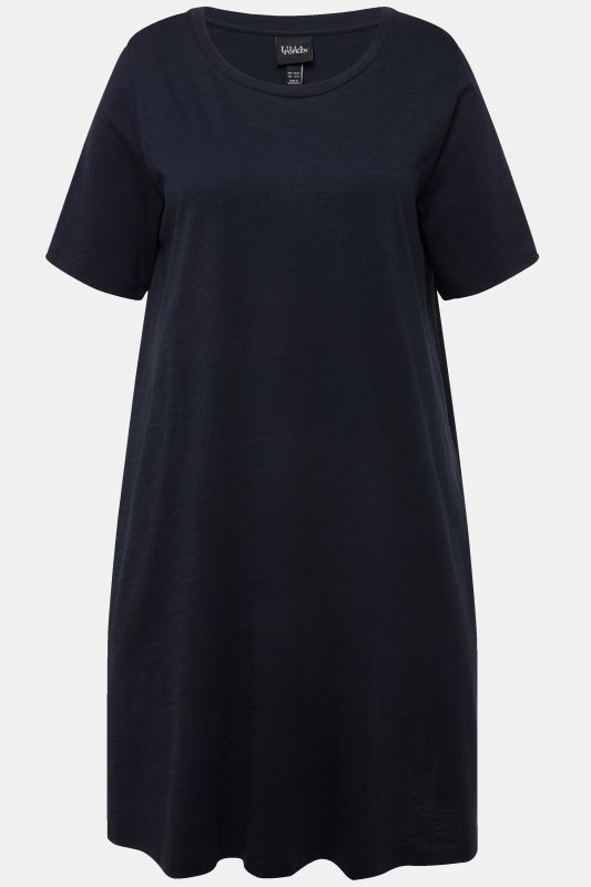 Short Sleeve Jersey Midi Dress