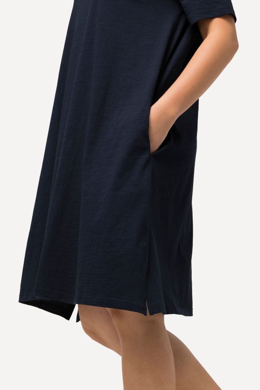 Short Sleeve Jersey Midi Dress