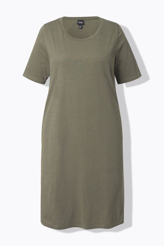 Short Sleeve Jersey Midi Dress