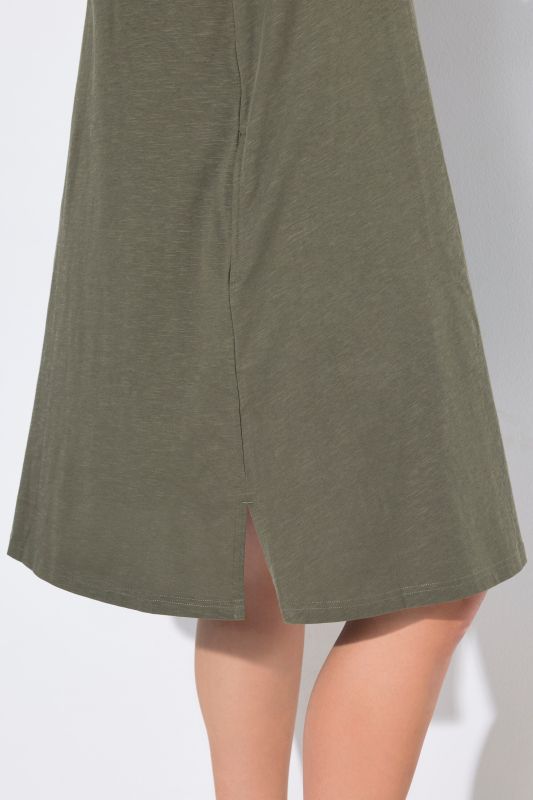Short Sleeve Jersey Midi Dress