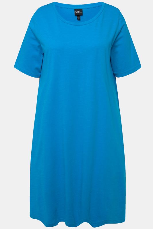 Short Sleeve Jersey Midi Dress