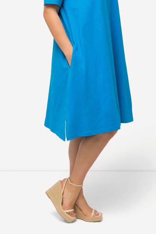 Short Sleeve Jersey Midi Dress