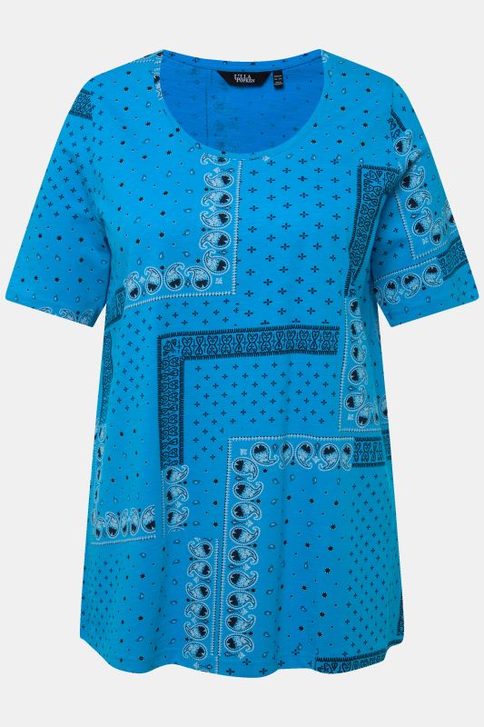 Paisley A-Line Short Sleeve Tee