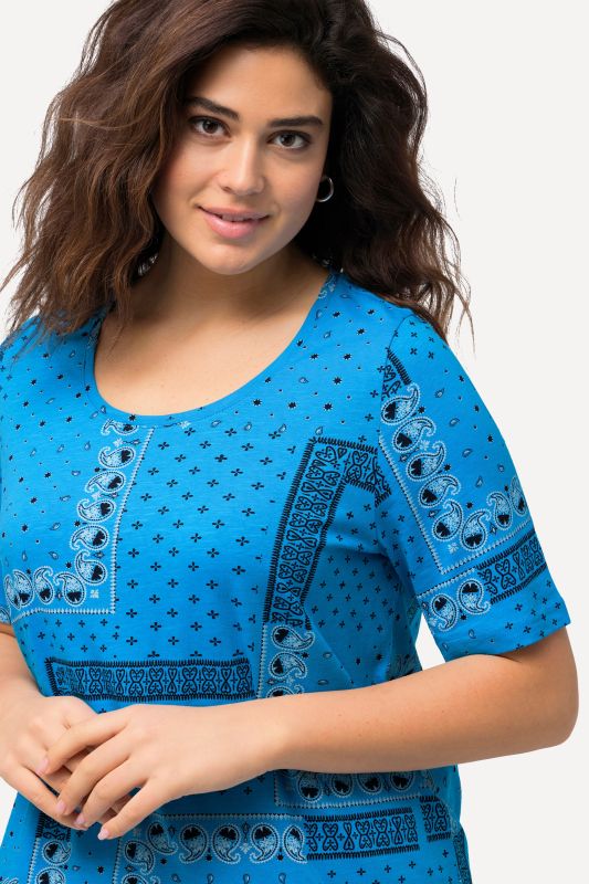 Paisley A-Line Short Sleeve Tee
