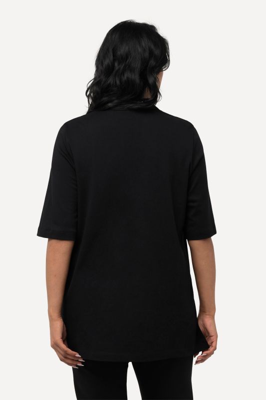 Rhinestone V-Neck Pima Cotton Tee
