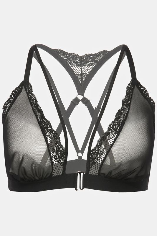 Front Close Mesh Bralette